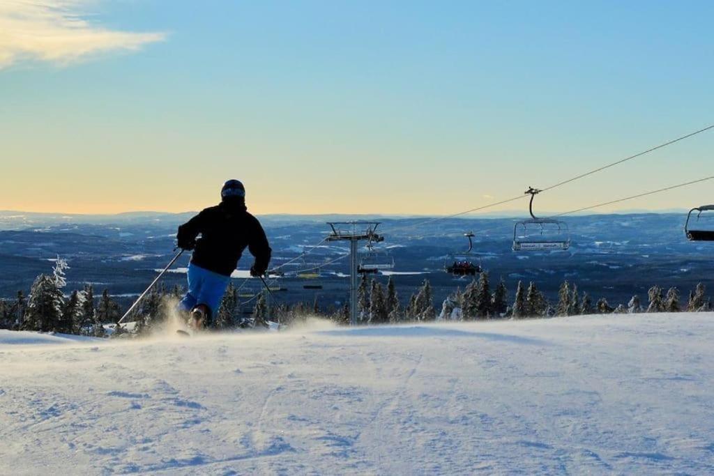 Leilighet Med Panoramautsikt Sjusjoen Innendors Parkering Εξωτερικό φωτογραφία