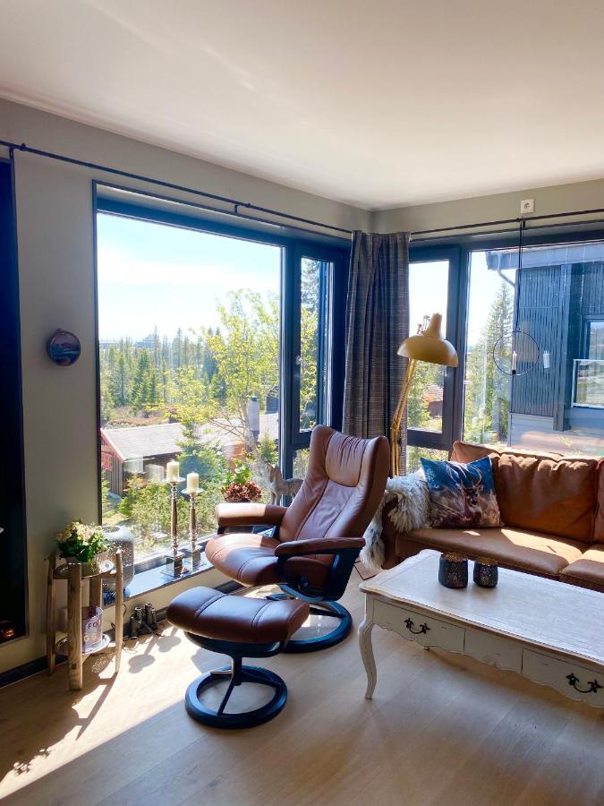 Leilighet Med Panoramautsikt Sjusjoen Innendors Parkering Εξωτερικό φωτογραφία